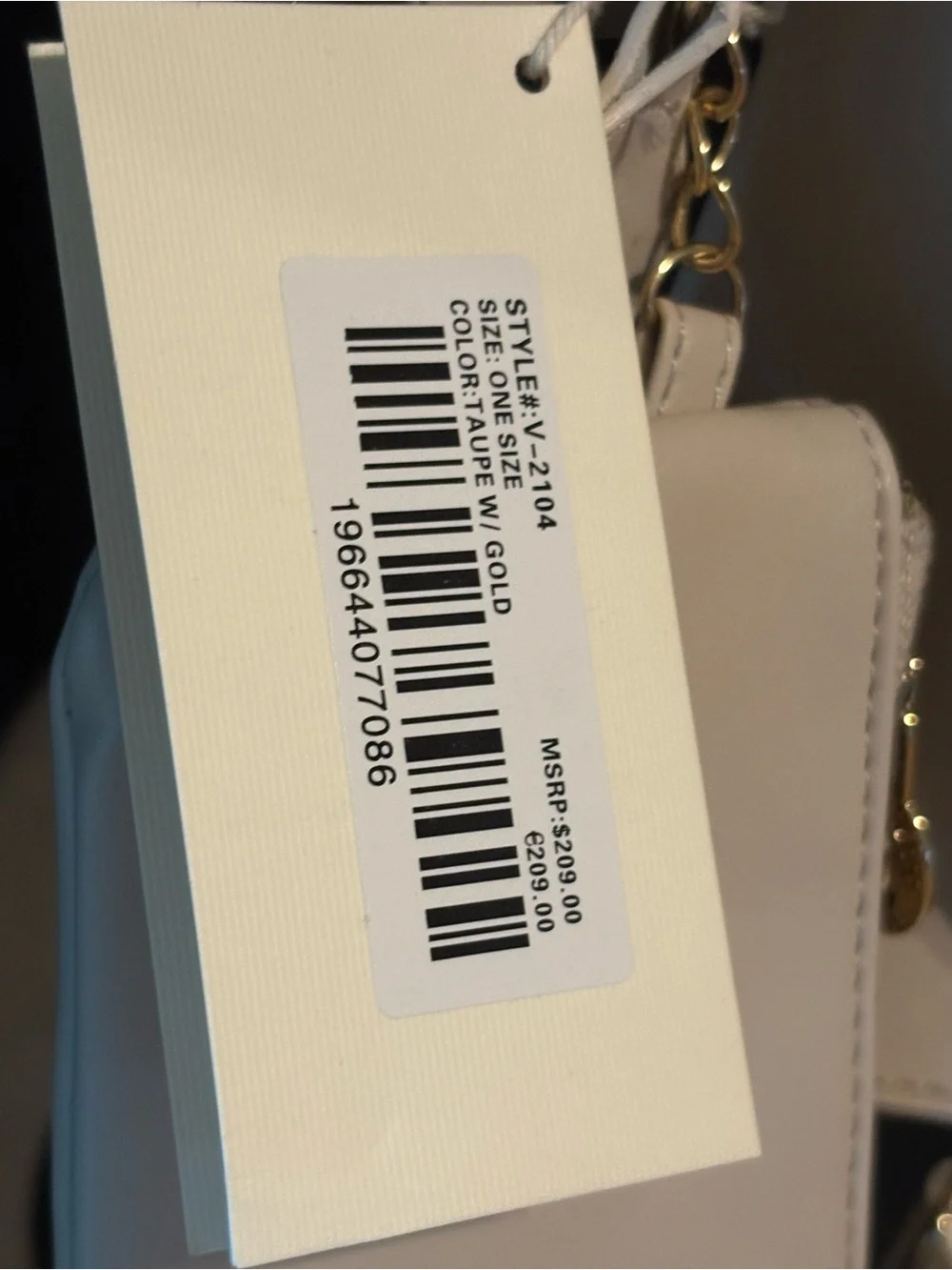 Valentino Orlandi Cream Structured Top-Handle Satchel